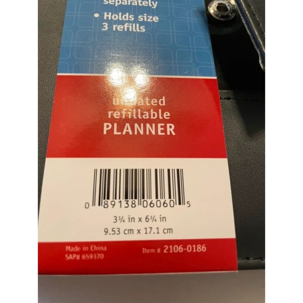 Mead Undated Refillable Planner Black - Picture 2 of 5